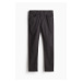 H & M - Kalhoty z bavlněného kepru Slim Fit - šedá