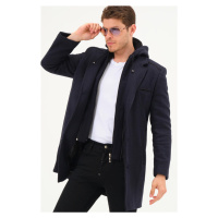 PLT8371 DEWBRRY MENS COAT-DIAGONAL NAVY BLUE