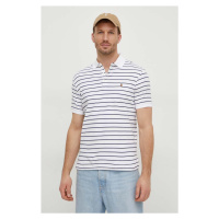 Bavlněné polo tričko Ralph Lauren bílá barva, 710870545