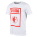 Puma SLAVIA PRAGUE GRAPHIC TEE Pánské triko, bílá, velikost