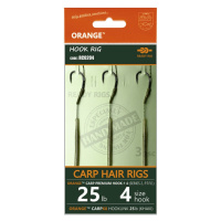 Life orange návazce carp hair rigs s2 20 cm 3 ks - 4 25 lb