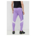 Tréninkové kalhoty adidas Tiro fialová barva, s aplikací