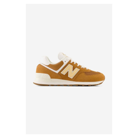 Sneakers boty New Balance U574OB2 oranžová barva, U574OB2-OB2