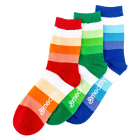 Meatfly ponožky Stripes Shades socks - S19 Triple pack | Mnohobarevná