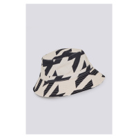 KLOBOUK GANT D1. HOUNDSTOOTH BUCKET HAT černá