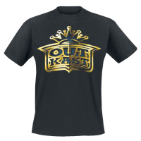 OutKast Gold Logo Tričko černá