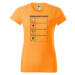 DOBRÝ TRIKO Dámské tričko Dneskabudunaplech Barva: Tangerine orange