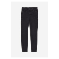 H & M - Skinny Regular Ankle Jeans - černá