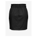 Černá dámská koženková krátká sukně ONLY Maureen