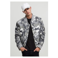 Vintage Camo Cotton Bomber Jacket snow camo