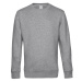 B&amp;C Unisex mikina WU01K Heather Grey