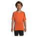 SOĽS Maracana 2 Kids Ssl Dětské funkční triko SL01639 Orange / Black