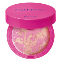 PUPA Milano Rozjasňující tvářenka Night Heroes (Highlighter Blush) 2 g 001 Irriverent Attitude