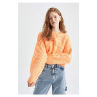 DEFACTO Cool Oversize Fit Crew Neck Sweater