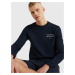 Pánská mikina ROUND NECK LOGO SWEATSHIRT UM0UM02878DW5 tmavě modrá - Tommy Hilfiger