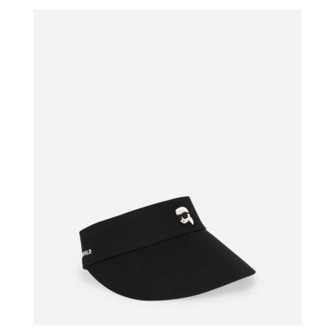 Kšilt karl lagerfeld k/ikonik 2.0 wide brim visor černá