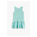 Koton Girl's Green Patterned/7D7 Dress