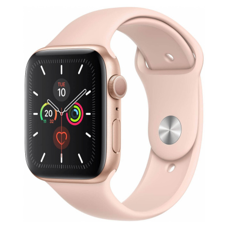 Apple Watch Series 5 40mm zlatý hliník s pískově růžovým sportovním řemínkem