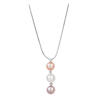 JwL Luxury Pearls Jemný náhrdelník s perlou a zirkony JL0425 (řetízek, přívěsek)