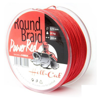 Hell-Cat Splétaná šňůra Round Braid Power Red 200m - 0,70mm