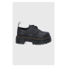 Polobotky Dr. Martens Audrick 3-Eye dámské, černá barva, na plochém podpatku, DM27147001