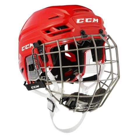CCM Tacks 210 Combo SR Červená Hokejová helma