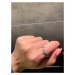 OLIVIE Stříbrný prsten VĚTVIČKA se zirkony 4887