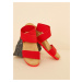 Červené dámské sandálky OJJU