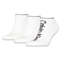 Calvin Klein pánské bílé ponožky 3pack