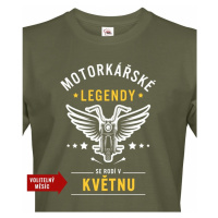 Pánské triko Motorkářské legendy - ideální dárek k narozeninám