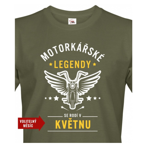 Pánské triko Motorkářské legendy - ideální dárek k narozeninám BezvaTriko