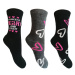 Dívčí ponožky Aura.Via - GNZ8717, černá/ antracit Barva: Mix barev