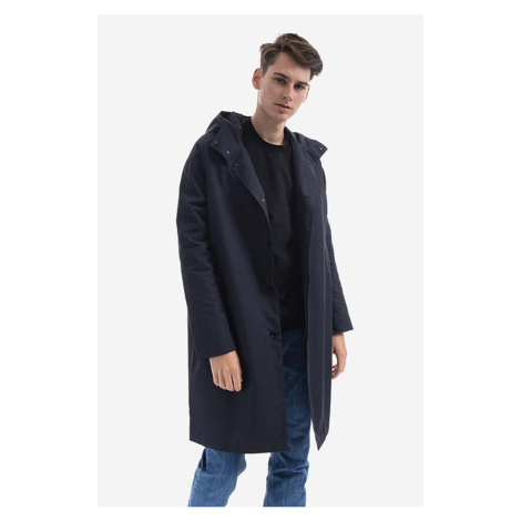 Bunda Wood Wood Tobias Twill Parka Coat 12135900-5269 NAVY pánská, černá barva, přechodná