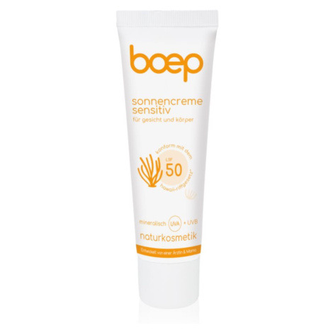 Boep Natural Sun Cream Sensitive opalovací krém SPF 50 50 ml