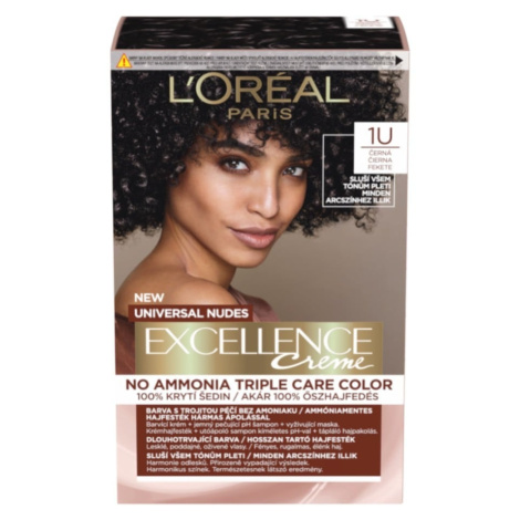 L’Oréal Paris - Excellence Creme Universal Nudes 1U Černá Barvy na vlasy 252 ml unisex