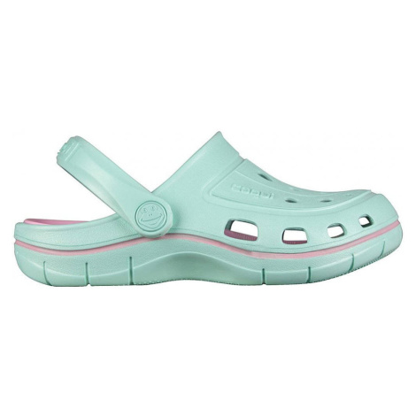 Coqui JUMPER 6353 Dětské sandály Lt. mint/Pink