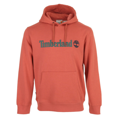 Timberland Linear Logo Hoodie Oranžová