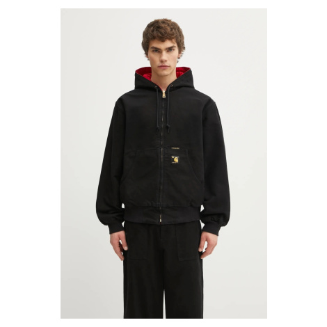 Oboustranná bunda Carhartt WIP 50 Years Anniversary OG Active Jacket Canvas černá barva, přechod