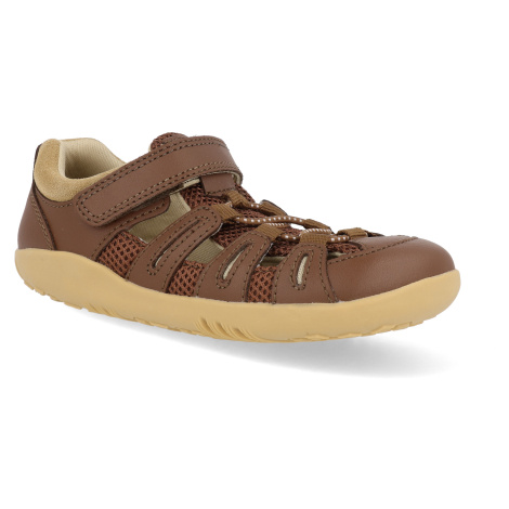 Barefoot dětské sandály Bobux - Summit Sepia-Parchment