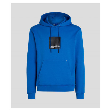 Mikina karl lagerfeld jeans klj regular logo hoodie modrá
