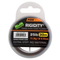Fox návazcový vlasec edges rigidity chod filament 30 m trans khaki-průměr 0,57 mm / nosnost 13,6