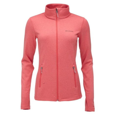 Columbia W PARK VIEW GRID FLEECE FULL ZIP Dámská mikina, lososová, velikost