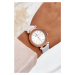 Klasické dámské kožené hodinky Giorgio&Dario bílé