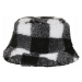 Sherpa Check Bucket Hat - white/black
