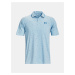 Světle modré pánské vzorované sportovní polo tričko Under Armour Verge