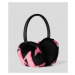 Čelenka karl lagerfeld k/monogram faux fur earmuff různobarevná