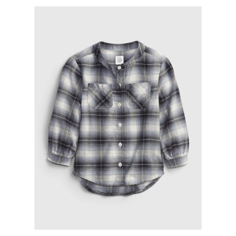 Černá holčičí košile oversized flannel shirt GAP