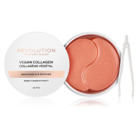 Revolution Skincare Rose Gold Vegan Collagen hydrogelová maska na oční okolí se zklidňujícím úči