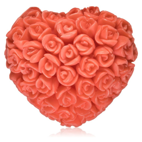 LaQ Happy Soaps Red Heart With Roses tuhé mýdlo 40 g