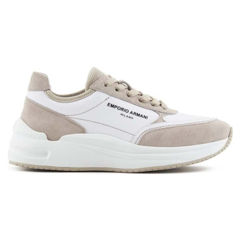 Kožené sneakers boty Emporio Armani bílá barva, X3X216 XR122 C680